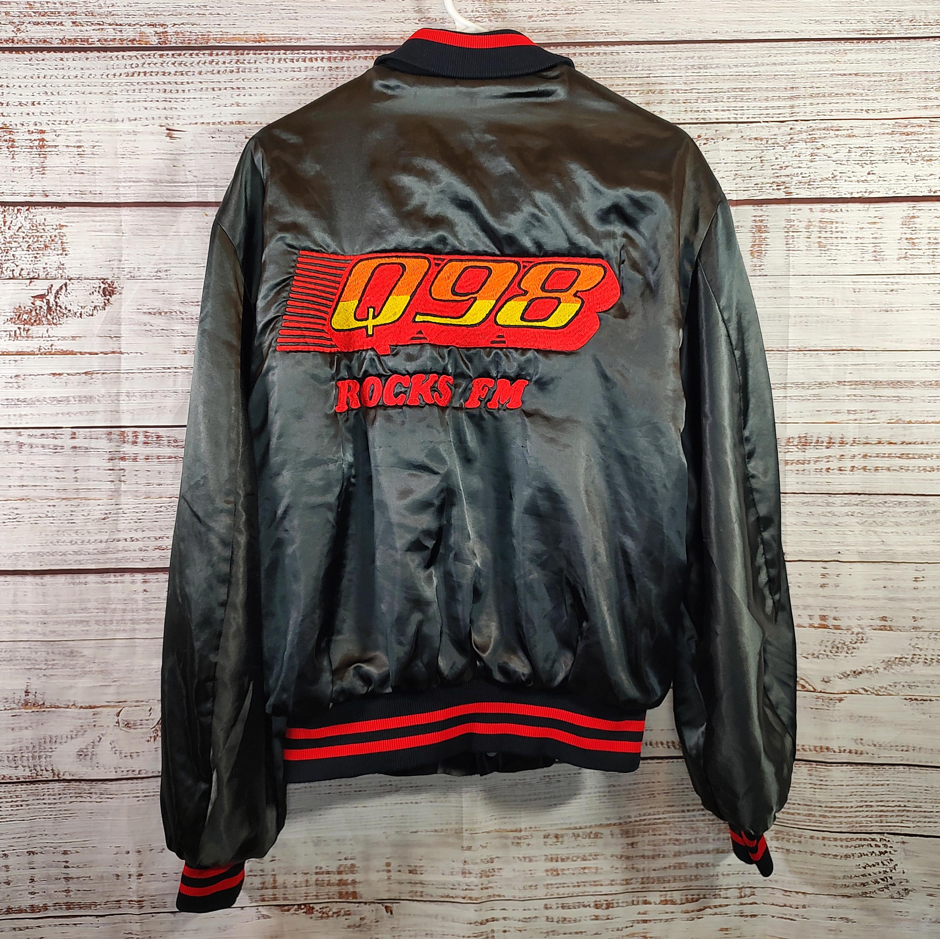 Vintage Q98 Rocks FM Bomber Jacket / Club Jacket / Retro Coat 