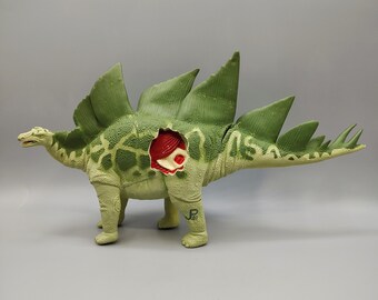 Vintage 1993 Kenner Jurassic Park Stegosaurus JP07 Dino Wound Dinosaur Toy 13" Figure / 1990s 90s 1993 / Kenner