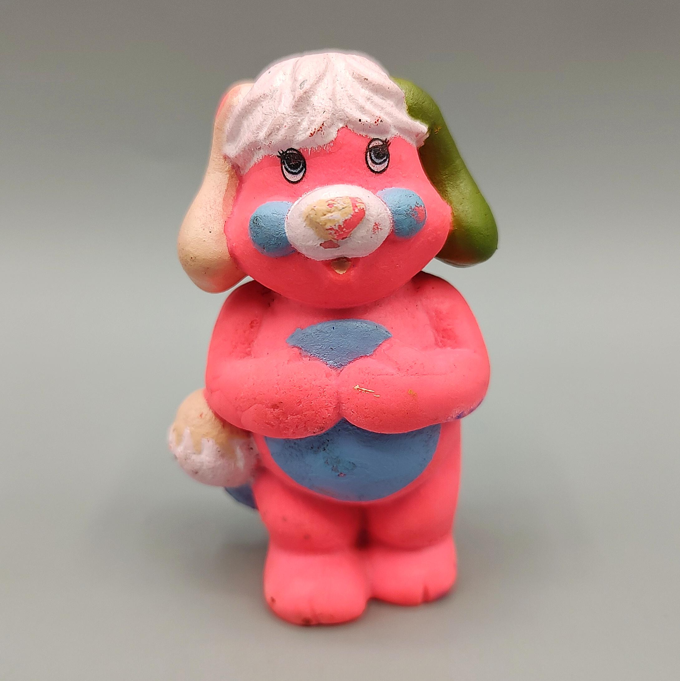 Vintage 1986 Mattel TCFC Popples Rubber Figurines Orange PVC