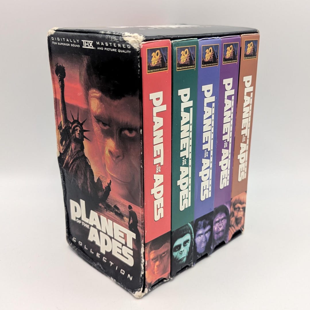 Planet of the Apes Collection 1967 1-5 VHS Set of 5