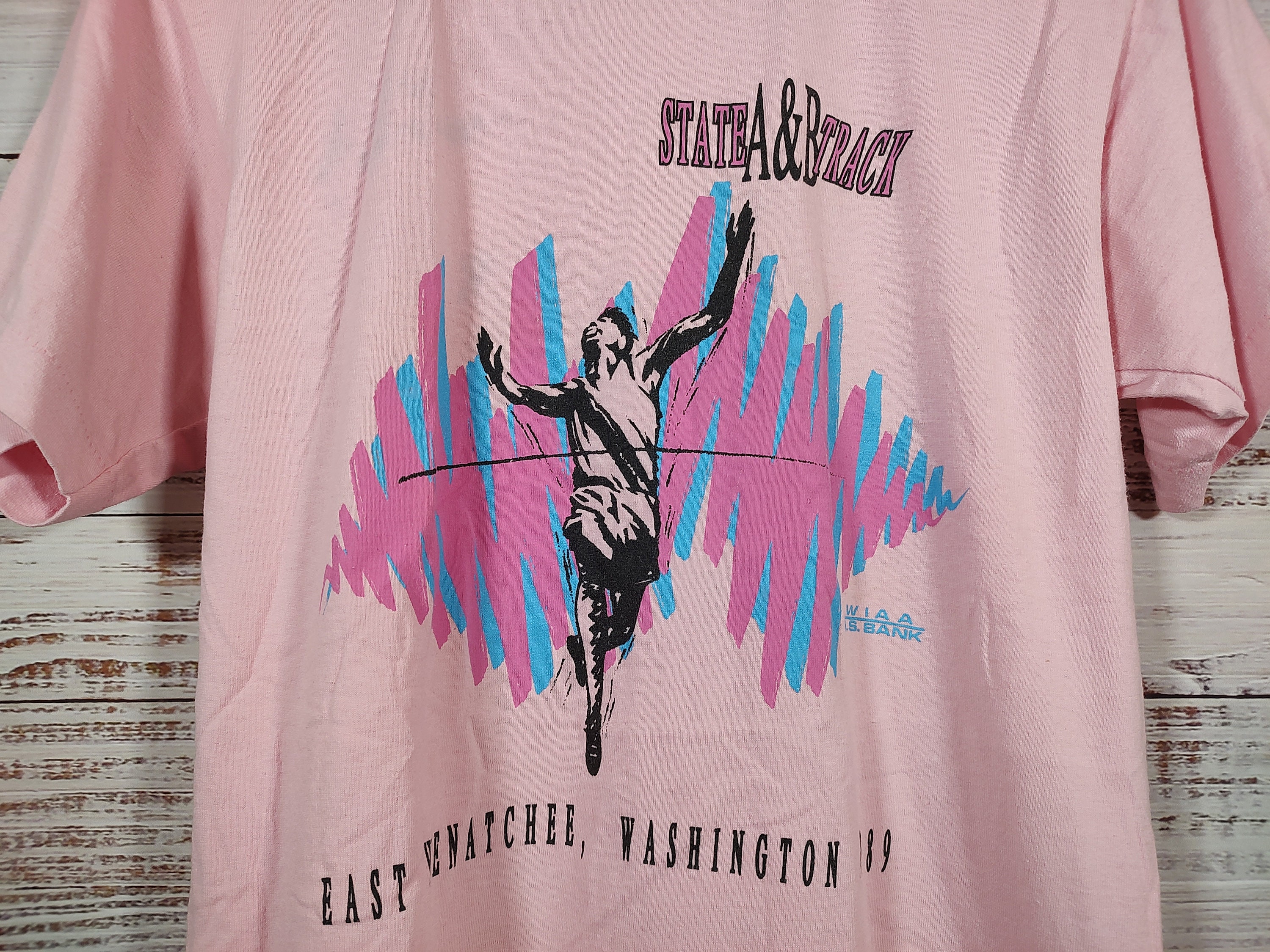 Vintage Pink T Shirt / Single Stitch T Shirt / Retro T Shirt