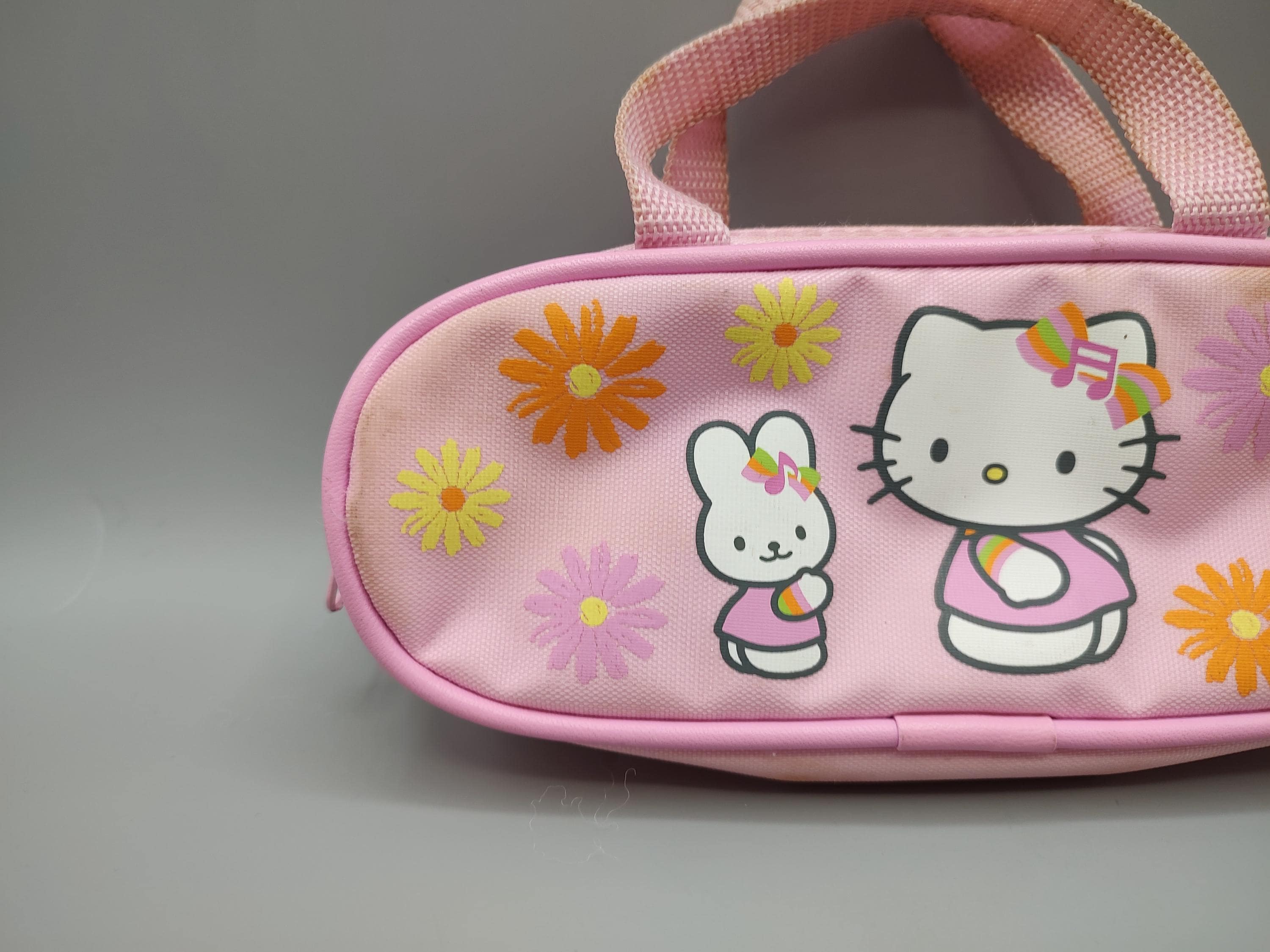 Vintage Sanrio Hello Kitty Pencil Pen Case Pink 2002 Y2K / Hello