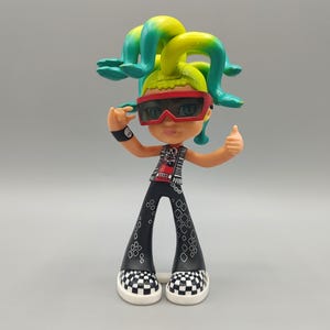 Vintage Monster High Doll / Retro Fashion  Doll / Vinyl Figure / Mattel Monster High Deuce Gorgon 4&quot; Vinyl Figure Doll