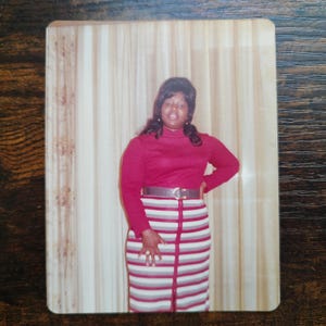 Young Cute African American Woman Pretty Lady / Antique Photography / Original Vintage Photo Snapshot / Found Photo