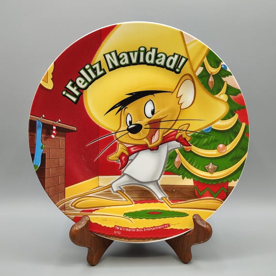 食器    Collectibles 2016 Vintage Speedy Gonzales Christmas Collector Plate Feliz Navidad