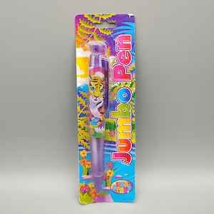 Vintage Lisa Frank Jumbo Pen Sealed New Old Stock Original Packaging / Retro Tiger / Rainbow Stationary