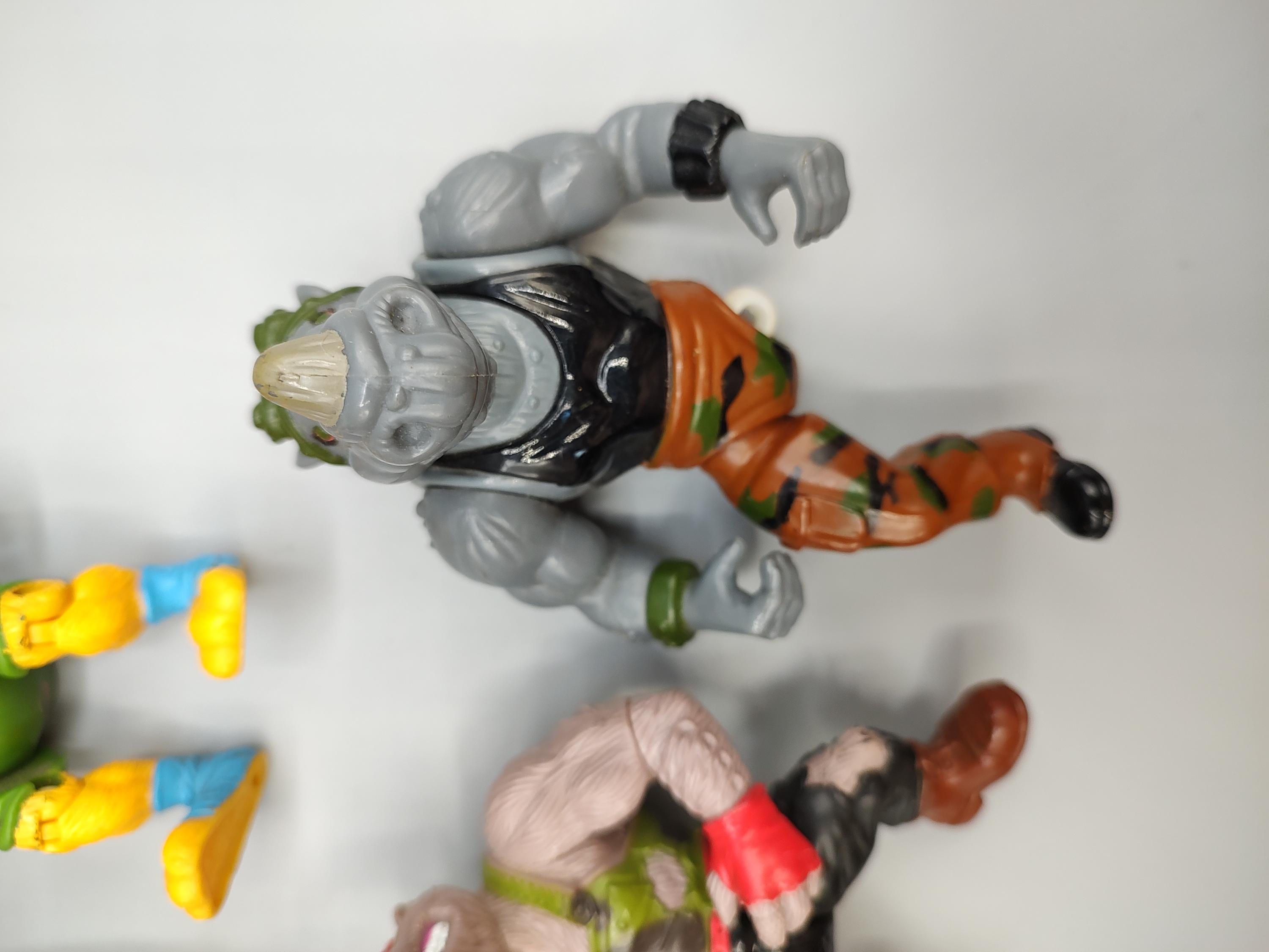 PARTS LOT of 7 / Vintage Teenage Mutant Ninja Turtles / TMNT Retro
