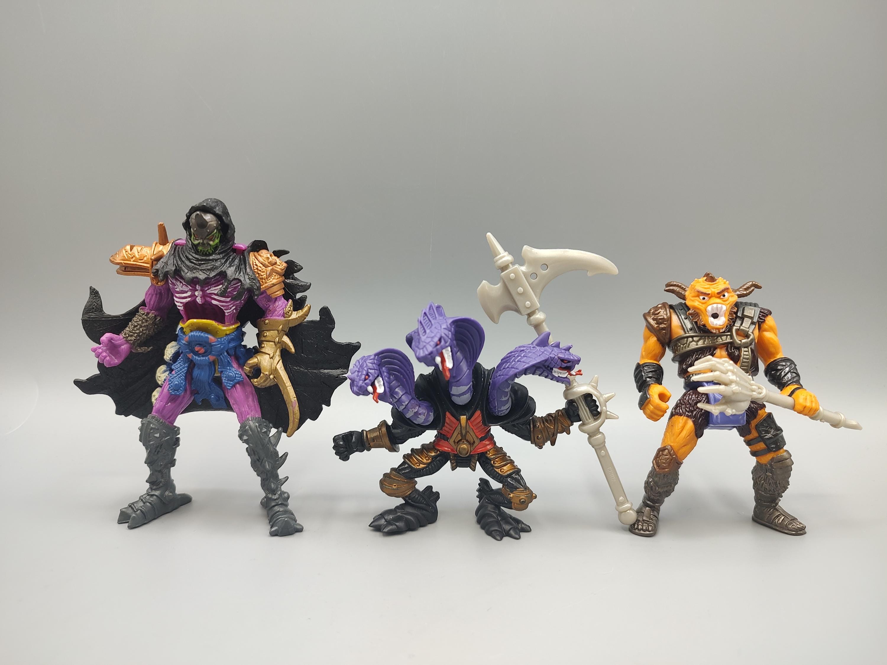 Vintage Chap Mei Beast Raider Figure Lot of 3 / Retro Figurine