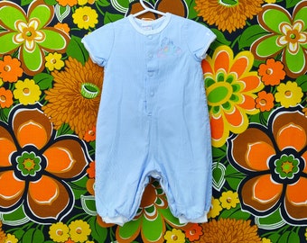 Vintage Baby Onesie  Vintage Corduroy Baby Jumpsuit  Infant Jumper  Baby Bodysuit  9 Months 9M  Coveralls