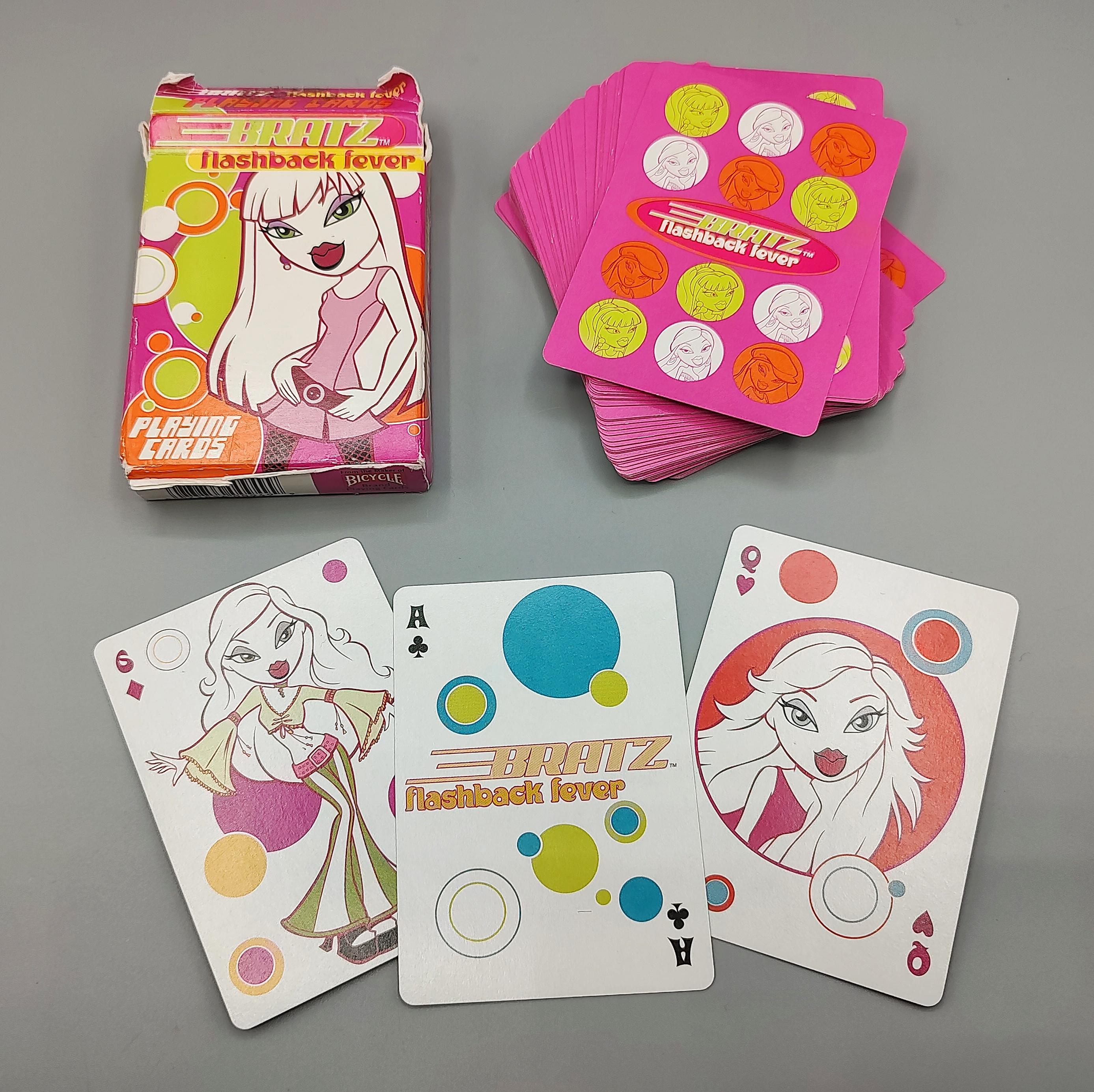 Vintage 2004 Bratz Doll Flashback Fever Playing Cards / Complete