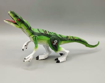 Vintage Jurassic Park Blue Velociraptor Dinosaur Dino - Etsy