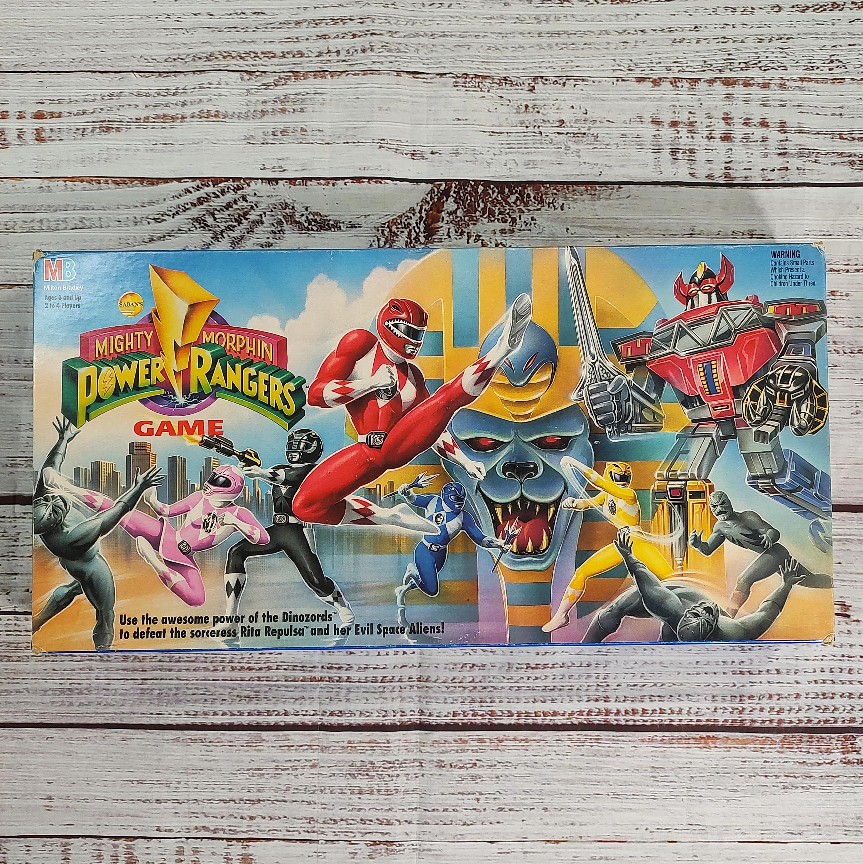 Vintage 1993 Mighty Morphin Power Rangers Board Game / Milton