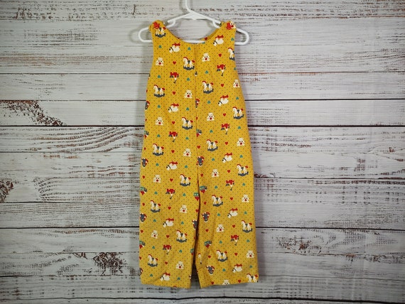 Toddler Vintage Corduroy Overalls / 1970s 70s Ove… - image 2