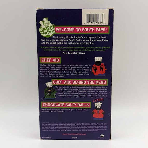 South Park - the Chef Experience (VHS, 2000) / Video VHS Tape