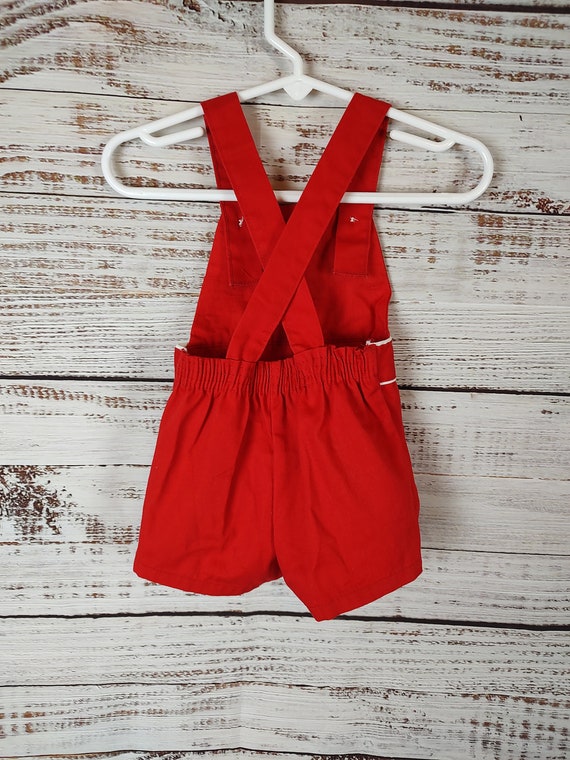 Vintage Baby Jumper / Infant Cotton Denim Overall… - image 4