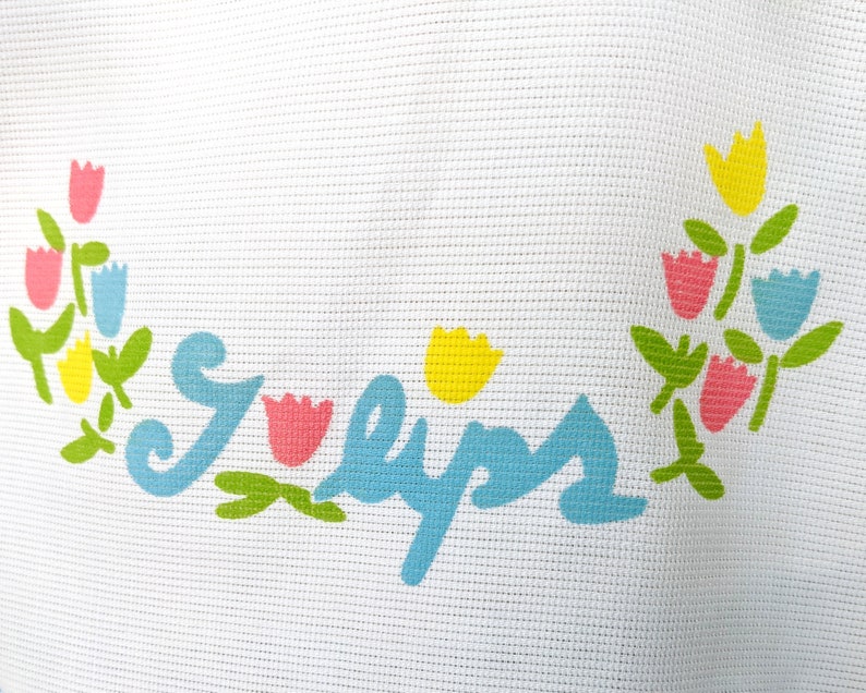 Vintage Baby Bib Apron Baby Bib Apron Flowers Floral Blue White 12M 12 Months