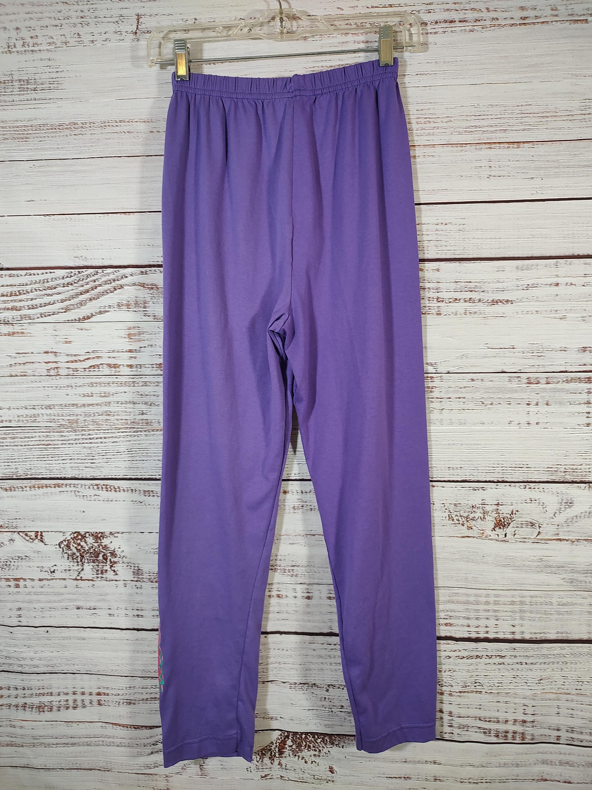 Vintage Kids Sweat Pants / Simba Lion King Disney Purple / 1990s 