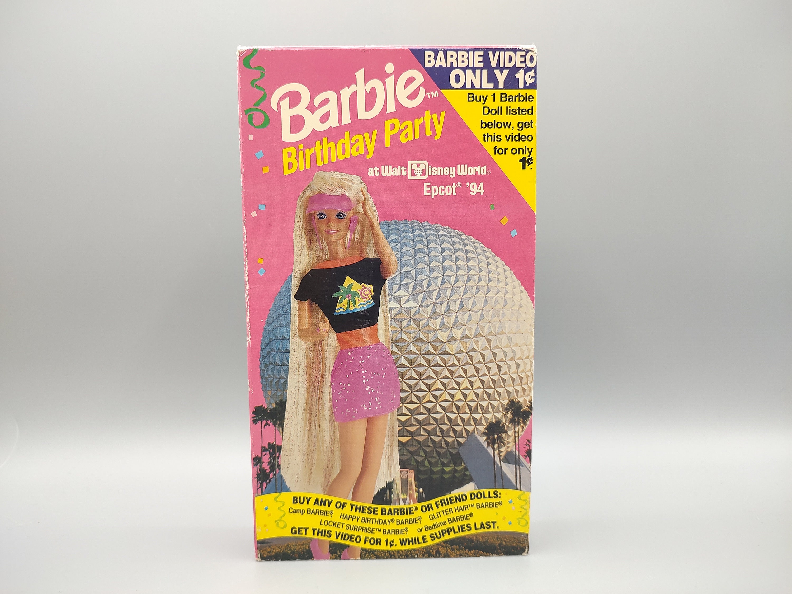 Barbie Birthday Party VHS Vintage Video VHS Tape Retro Movie
