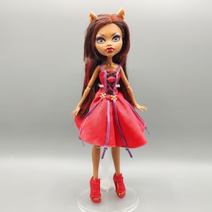 Vintage Monster High Doll / Retro Fashion  Doll / Scarily Ever After Clawdeen Wolf as Little Dead Riding Hood