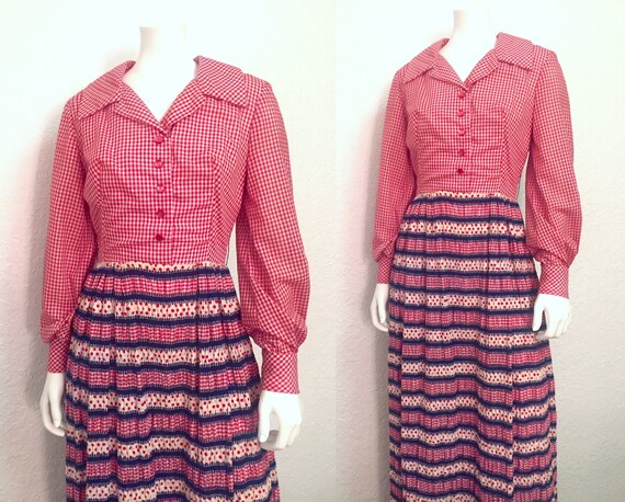Vintage Maxi Dress / 1970s Maxi Dress / 70s Maxi … - image 2