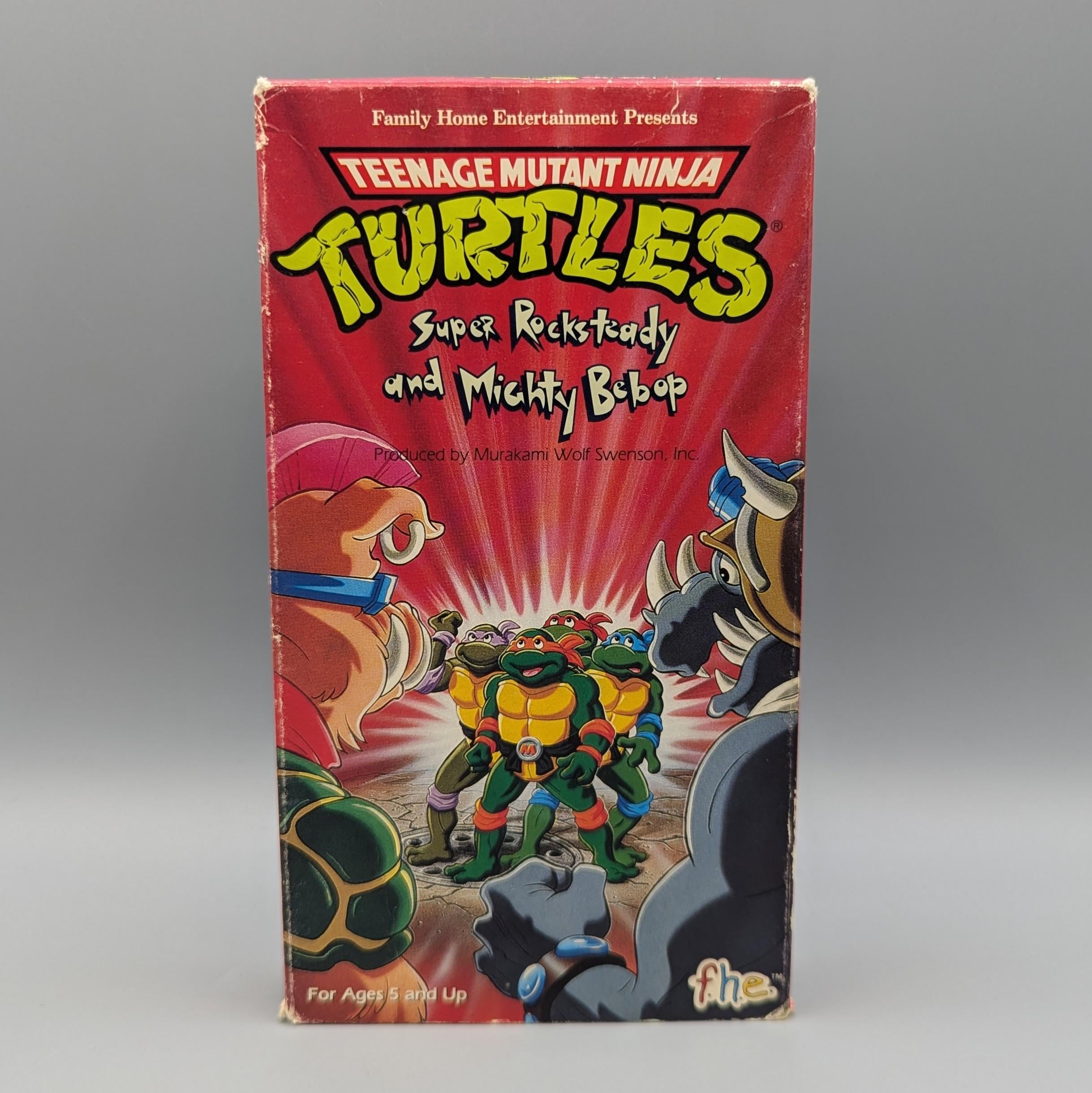 Teenage Mutant Ninja Turtles Super Rocksteady and Mighty Bebop VHS