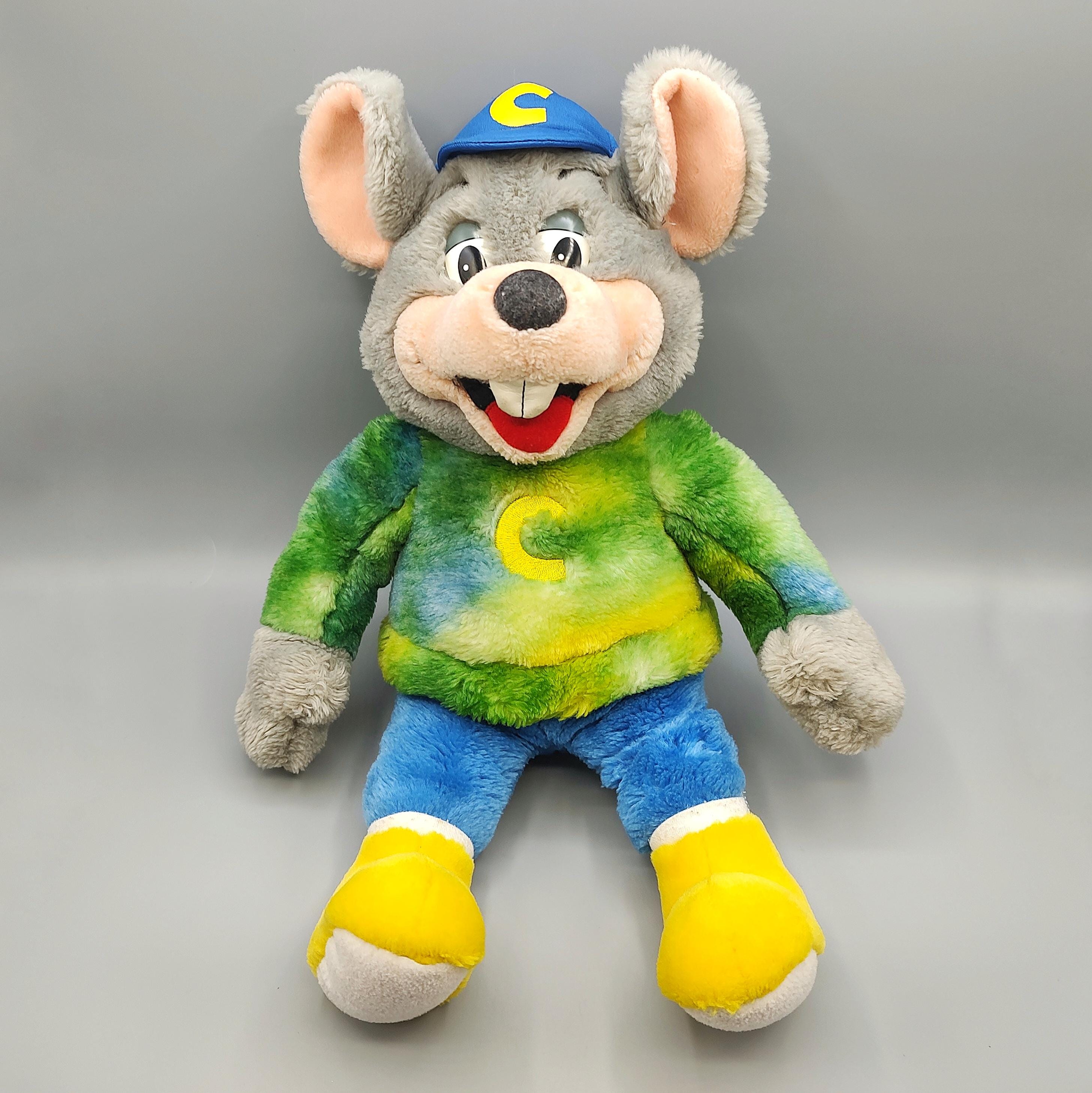 Vintage CHUCK E CHEESE Tie Dye Plush 16 Inch / 2002 Charm Co