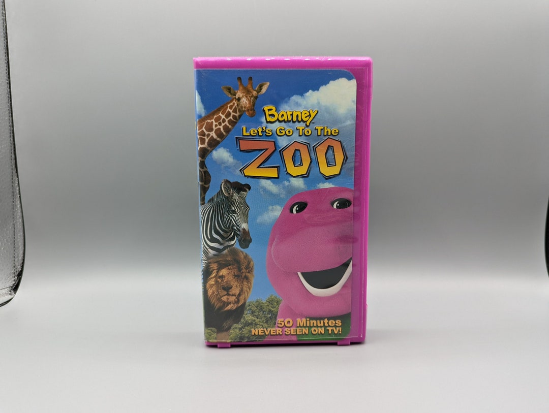 Barney Let's Go to the Zoo VHS / Vintage Video VHS Tape / Retro Movie