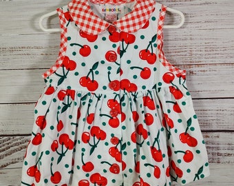 Vintage Baby Dress / Retro Toddler Dress / Gymboree Sleeveless Sun Dress / Baby Dress / Small S 18M 18 Months 24M 24 Months