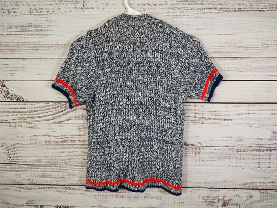 Vintage Knit Shirt / 1960s 60s Knit Top / Retro S… - image 5