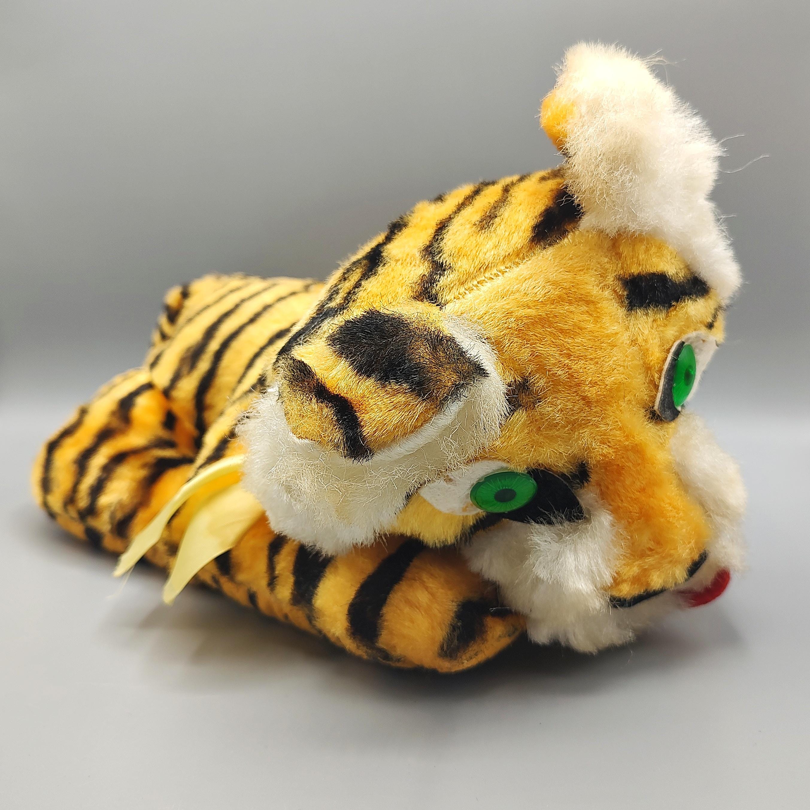 Vintage Tiger Plush Doll / Stuffed Animal Toy / 1960s 60s 1950s