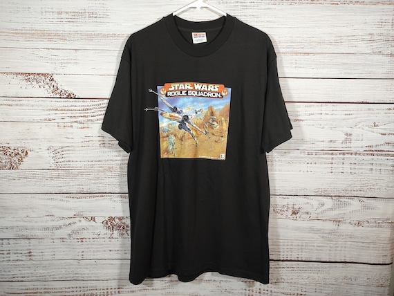 Vintage Star Wars Rogue Squadron N64 Nintendo X-wing Promo Tee