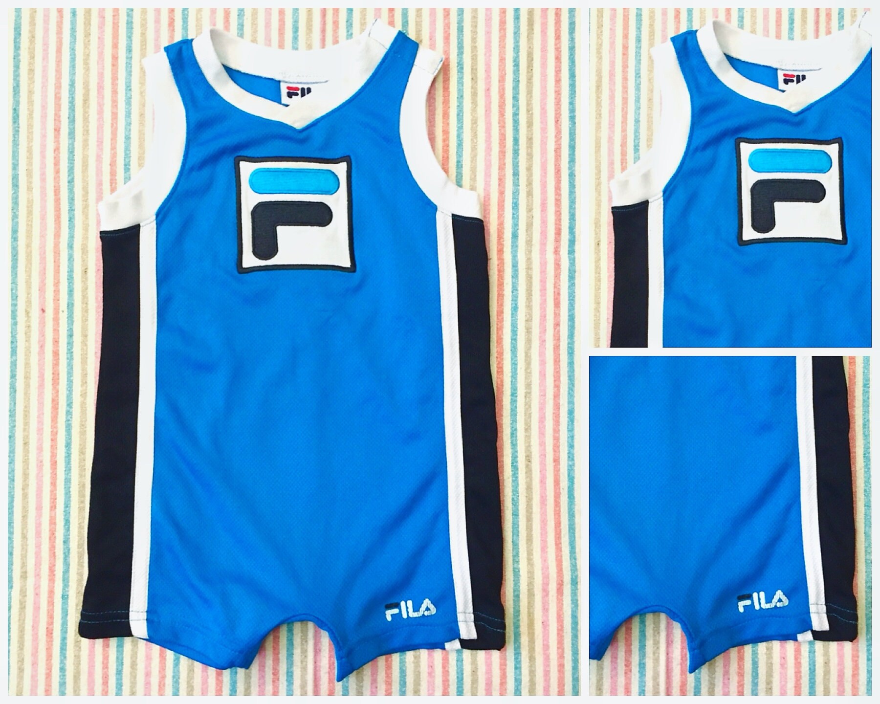 baby fila onesie