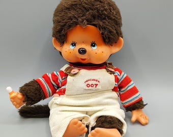 Vintage Monchhichi Toho Daisuke Replica Gray Mouse 7.8