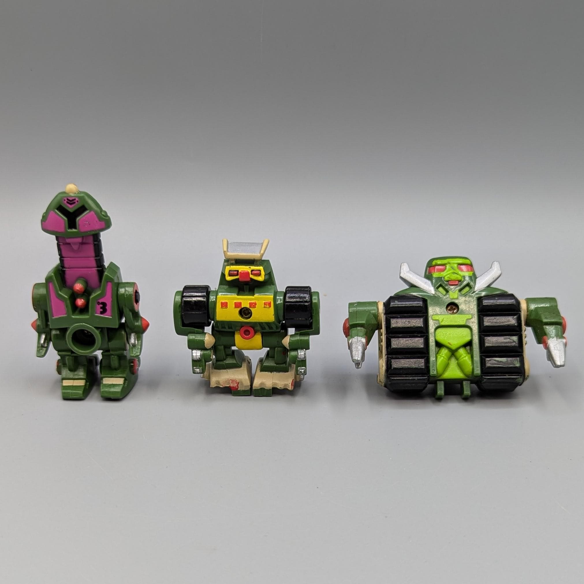 ダ*ャ様 ⭐︎廃盤品⭐︎ HEAD PORTET OLIVE DERAB ミニボ Vintage 1994 Galoob Micro Machines ZBOTS Vehicle Bazooka Linkbots