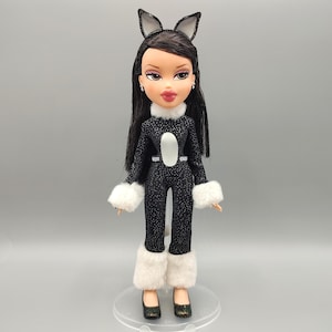 Vintage Bratz Doll / Retro Fashion Brat Doll / 2001 2000s 00s y2k / Costume Party Jade Black Kitty Cat Second Edition