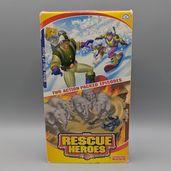 Rescue Heroes White Wall of Terror Wildfire VHS / Vintage Video