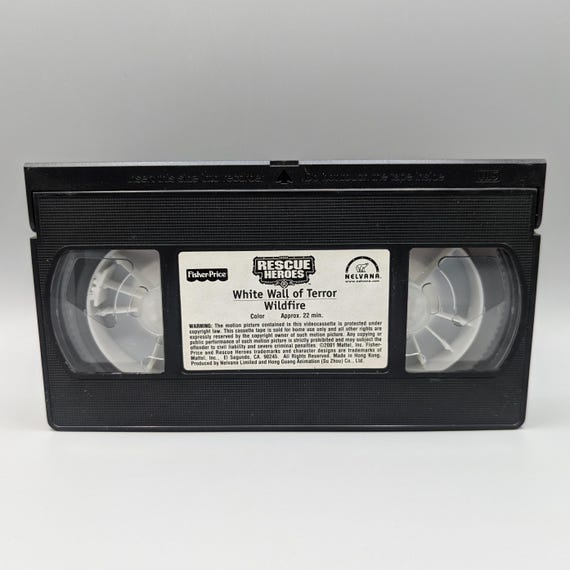 Rescue Heroes White Wall of Terror Wildfire VHS / Vintage Video