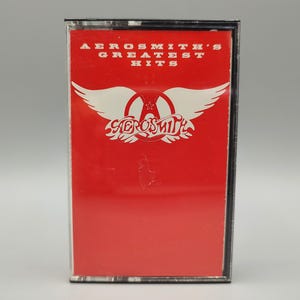 Aerosmith Greatest Hits / Vintage Cassette Tape / 1980s 80s 1990s 90s