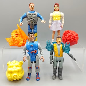 Vintage Kenner Real Ghostbusters Action Figure / Fright Features PETER VENKMAN Screaming Heroes Janine Melnitz Winston Zeddmore Ray Stantz