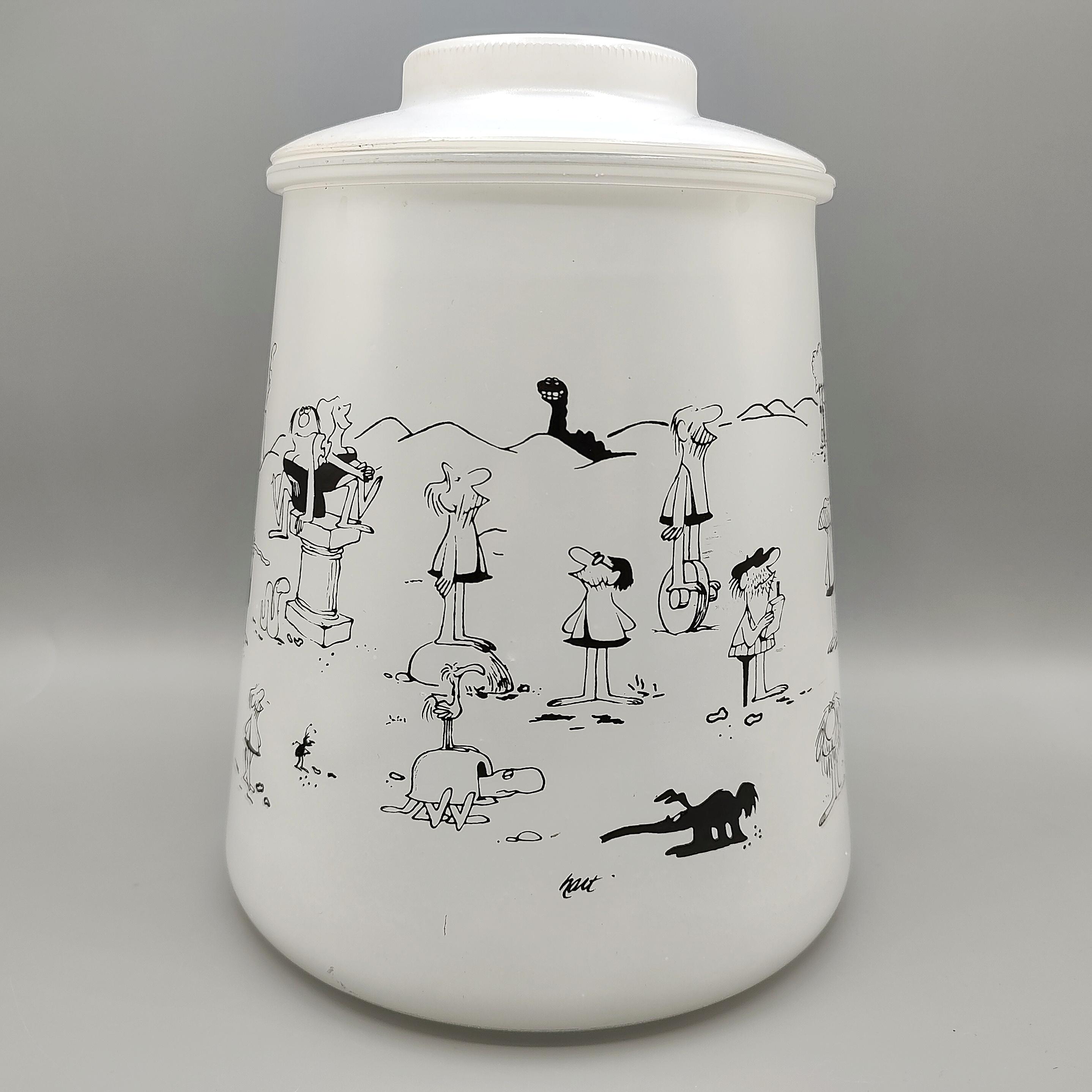 Vintage B.C. Cookie Jar / Retro Comical Caveman / Mid Century