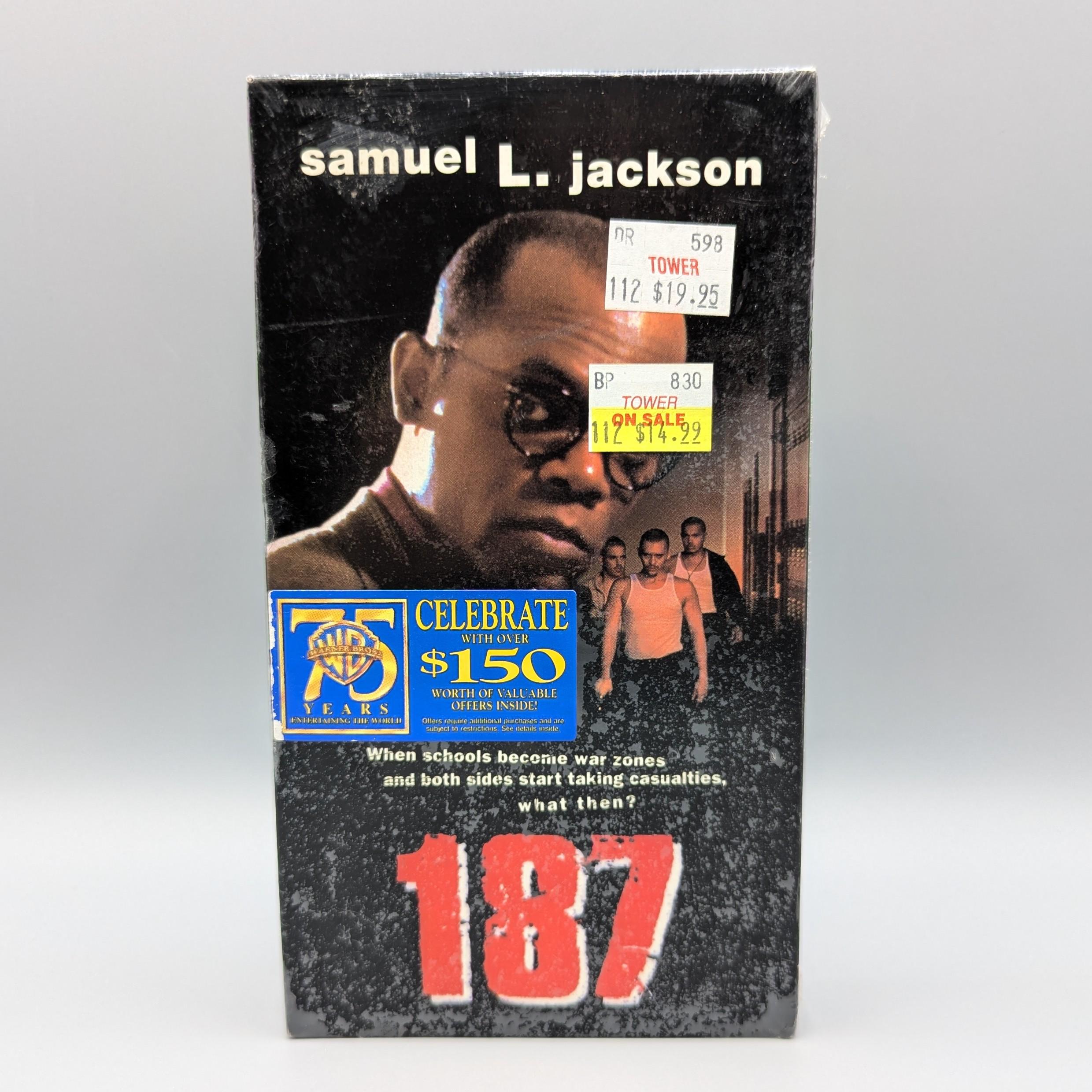 187 Samuel L. Jackson VHS Sealed / Vintage VHS Tapes / 1980s 80s