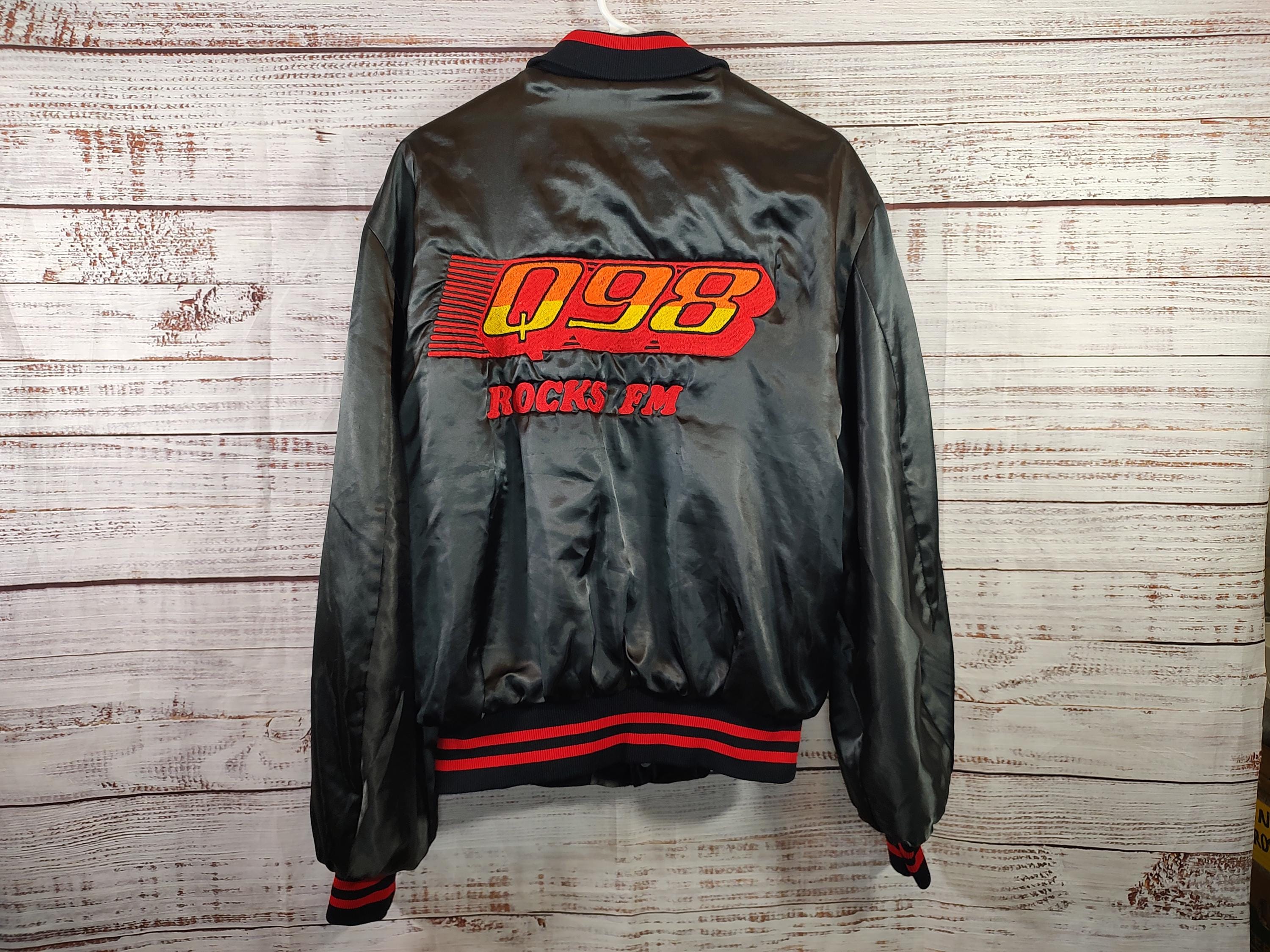 Vintage Q98 Rocks FM Bomber Jacket / Club Jacket / Retro Coat