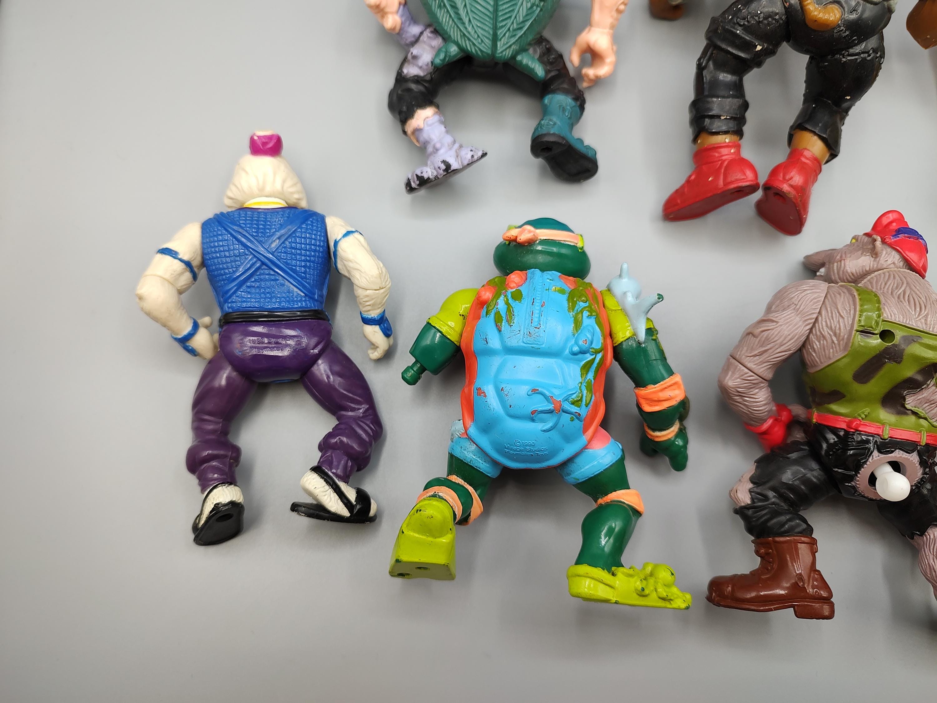 TOYS ( 7 つ ) PARTS LOT of 7 / Vintage Teenage Mutant Ninja Turtles / TMNT Retro