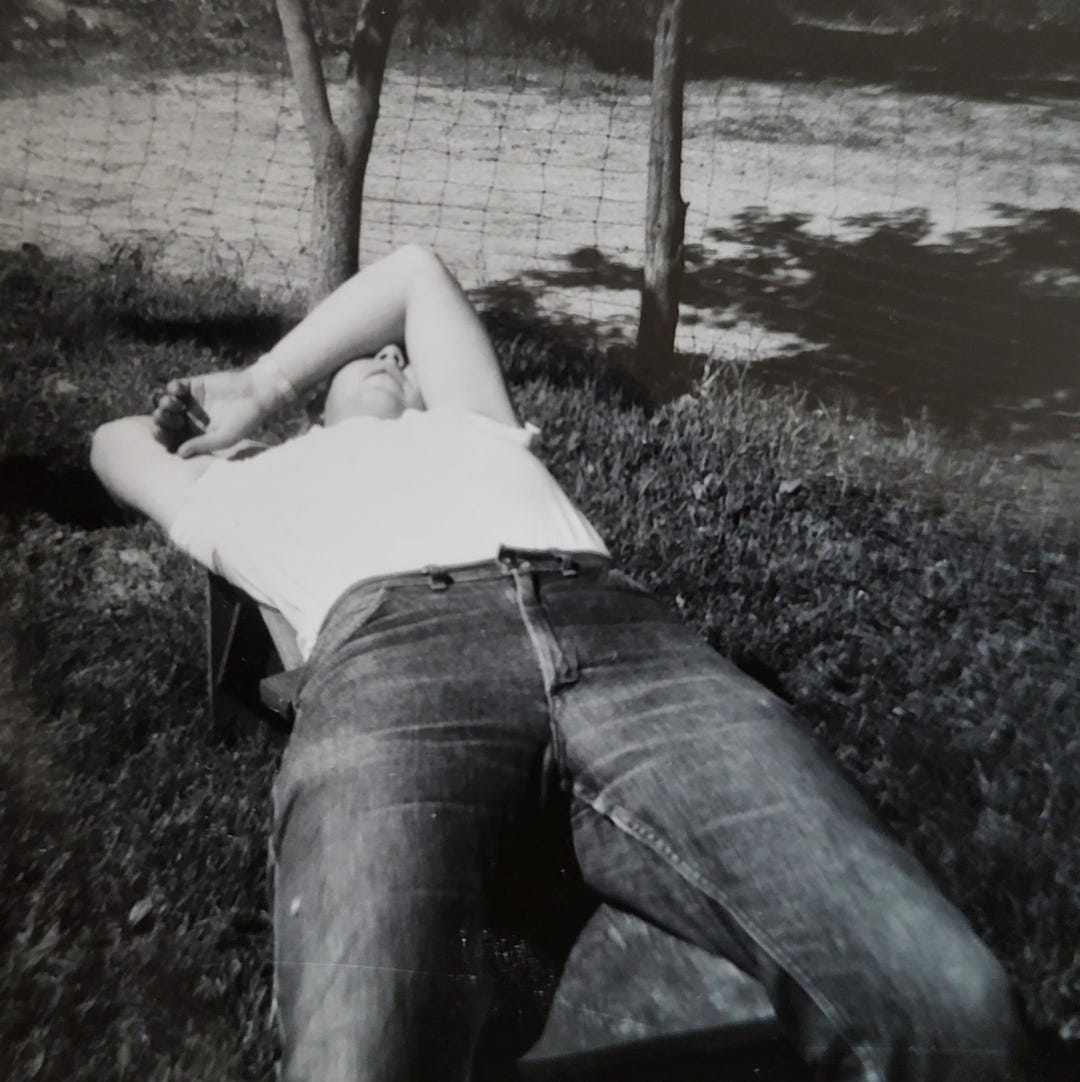 Man Napping Abstract Handsome Young Man Napping Outside / Art Antique Photography / Original ...