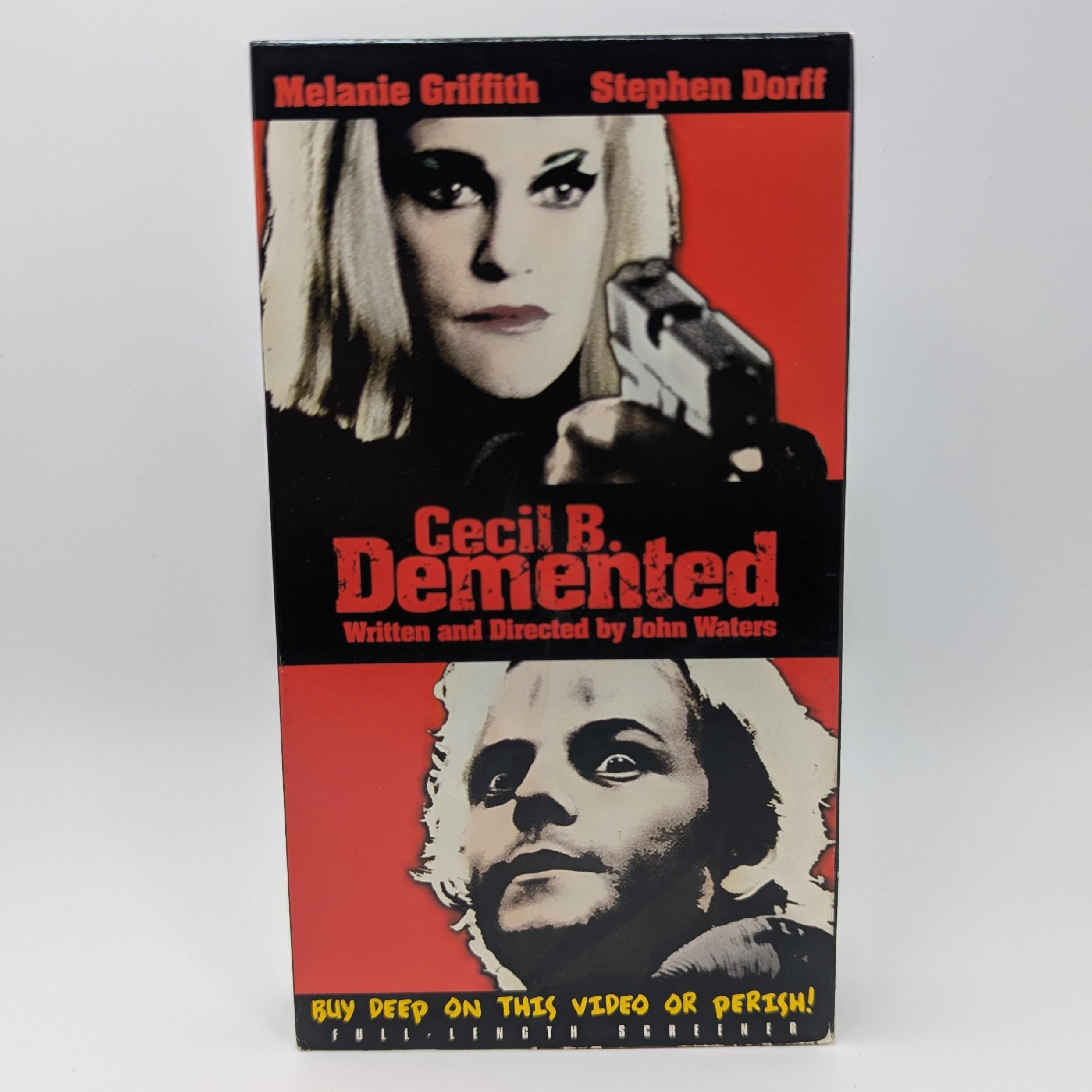 Cecil B. Demented VHS / Cult Comedy / Vintage Video VHS Tape