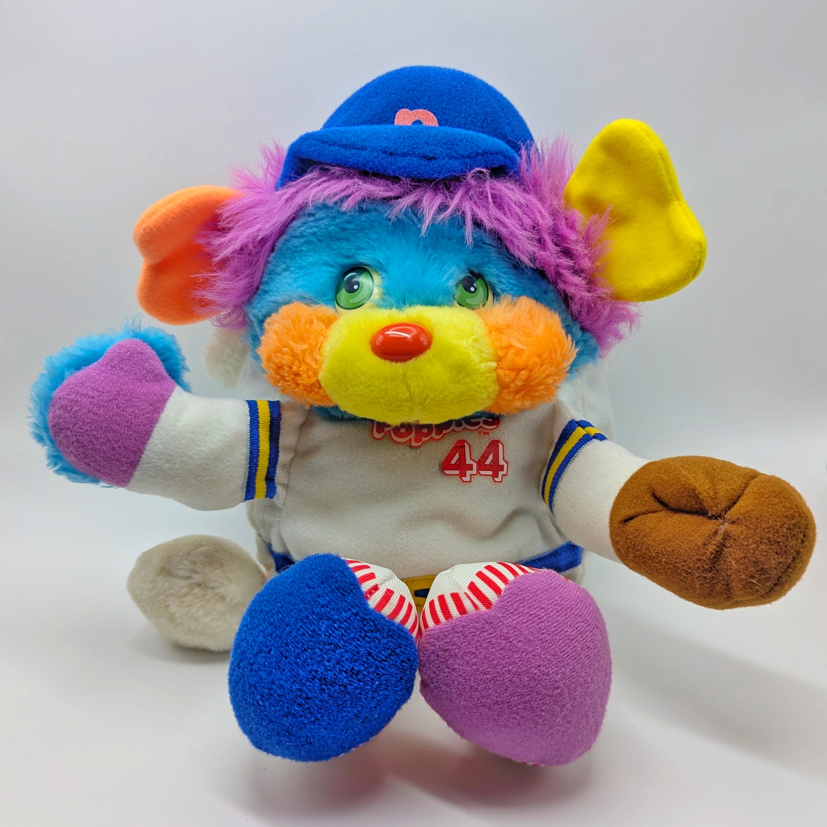 【US直輸入品】1986年 ポップルズ Popples ヴィンテージぬいぐるみ Vintage Popple Plush Toy / Baseball Pitcher 1986 Blue 10” Plush