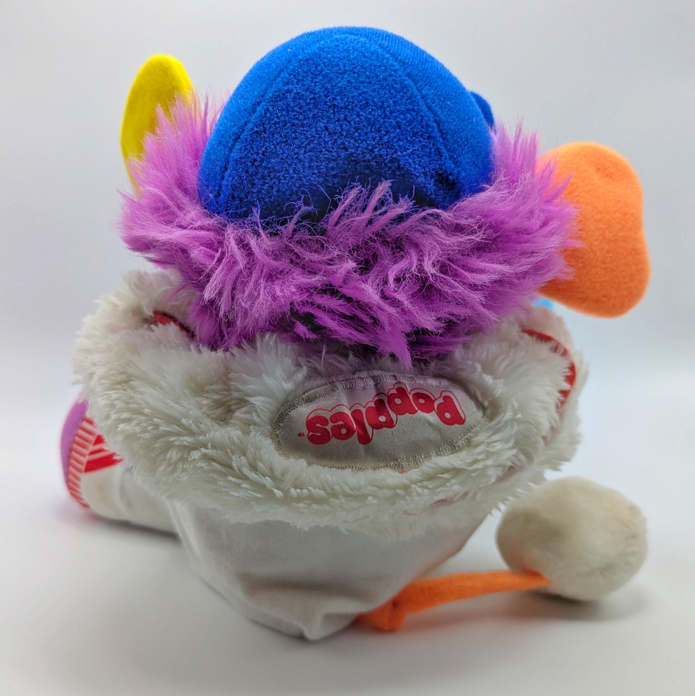 Vintage Popple Plush Toy / Baseball Pitcher 1986 Blue 10” Plush