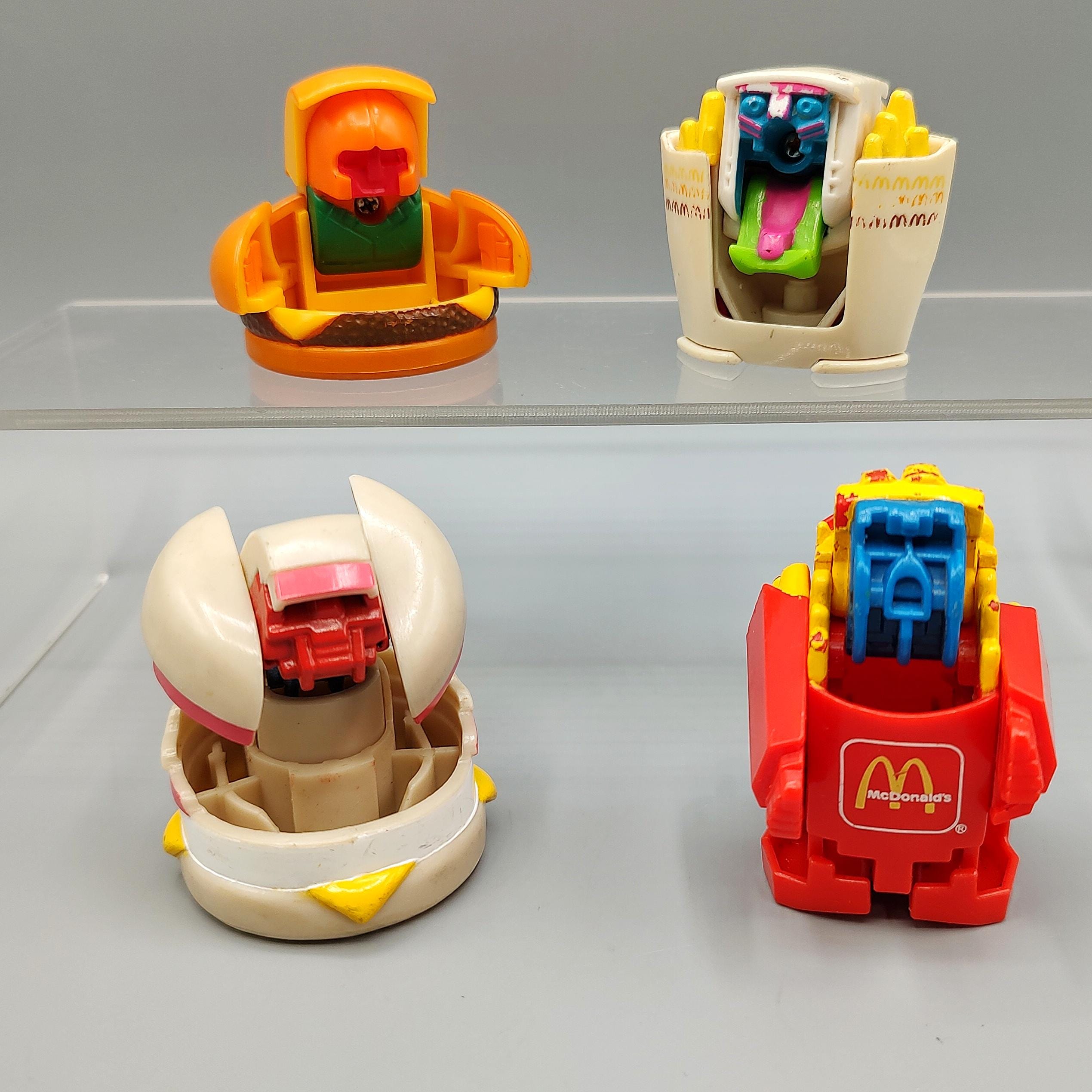 Vintage Mcdonalds Changeables Changeable Lot of 4 / Mcchangeables