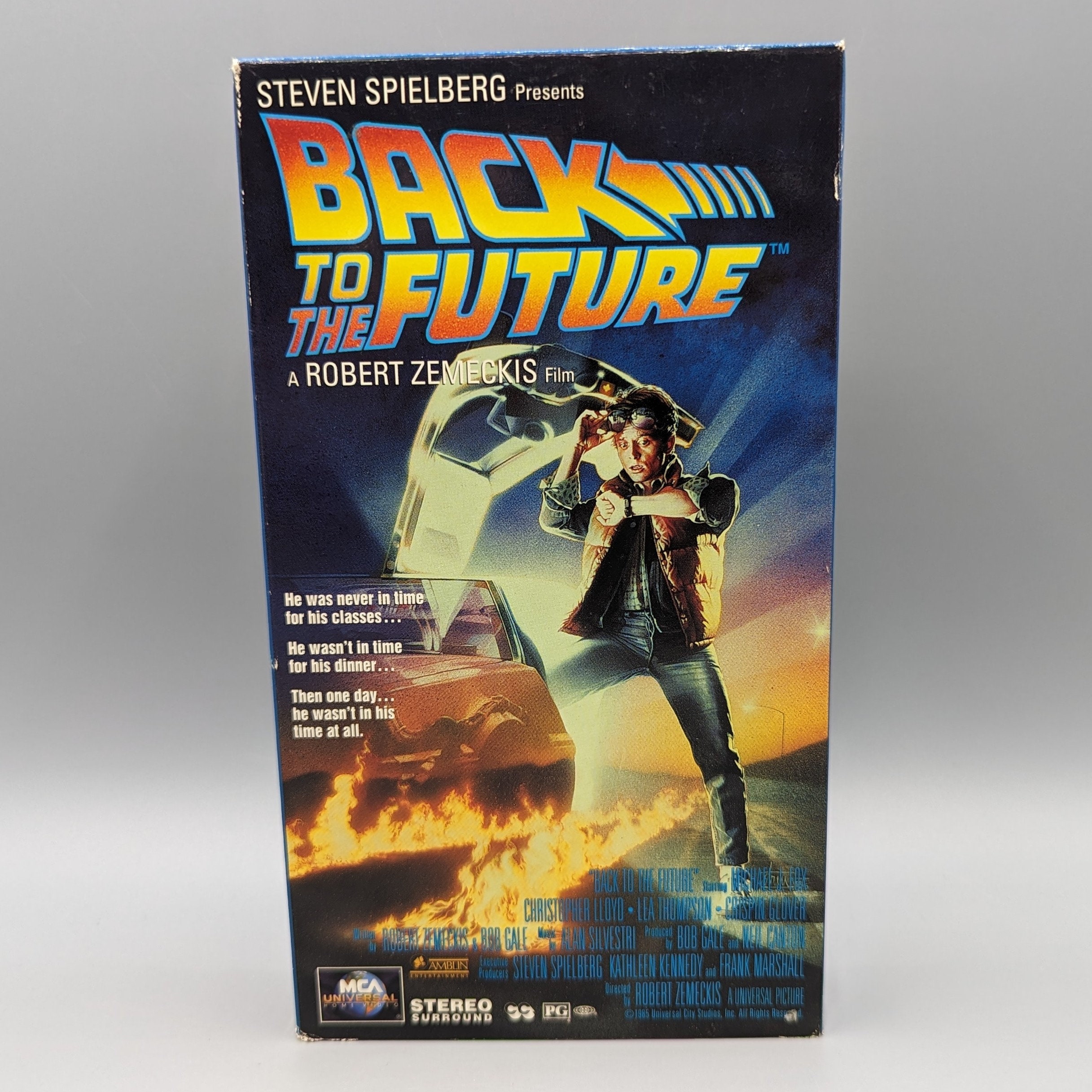 Back to the Future VHS / Vintage Video VHS Tape / Retro Movie Film