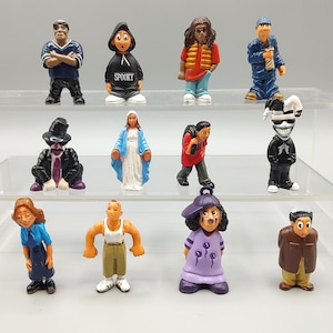 Vintage Cartoon Character Figures / Miniature Figurines PVC / Noid